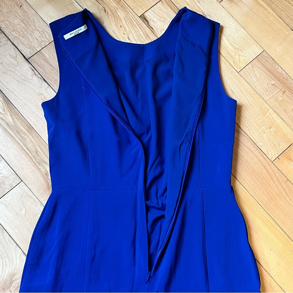 NWT MM LaFleur Elegant Blue Sleeveless Dress size four (4) - Picture 12 of 12